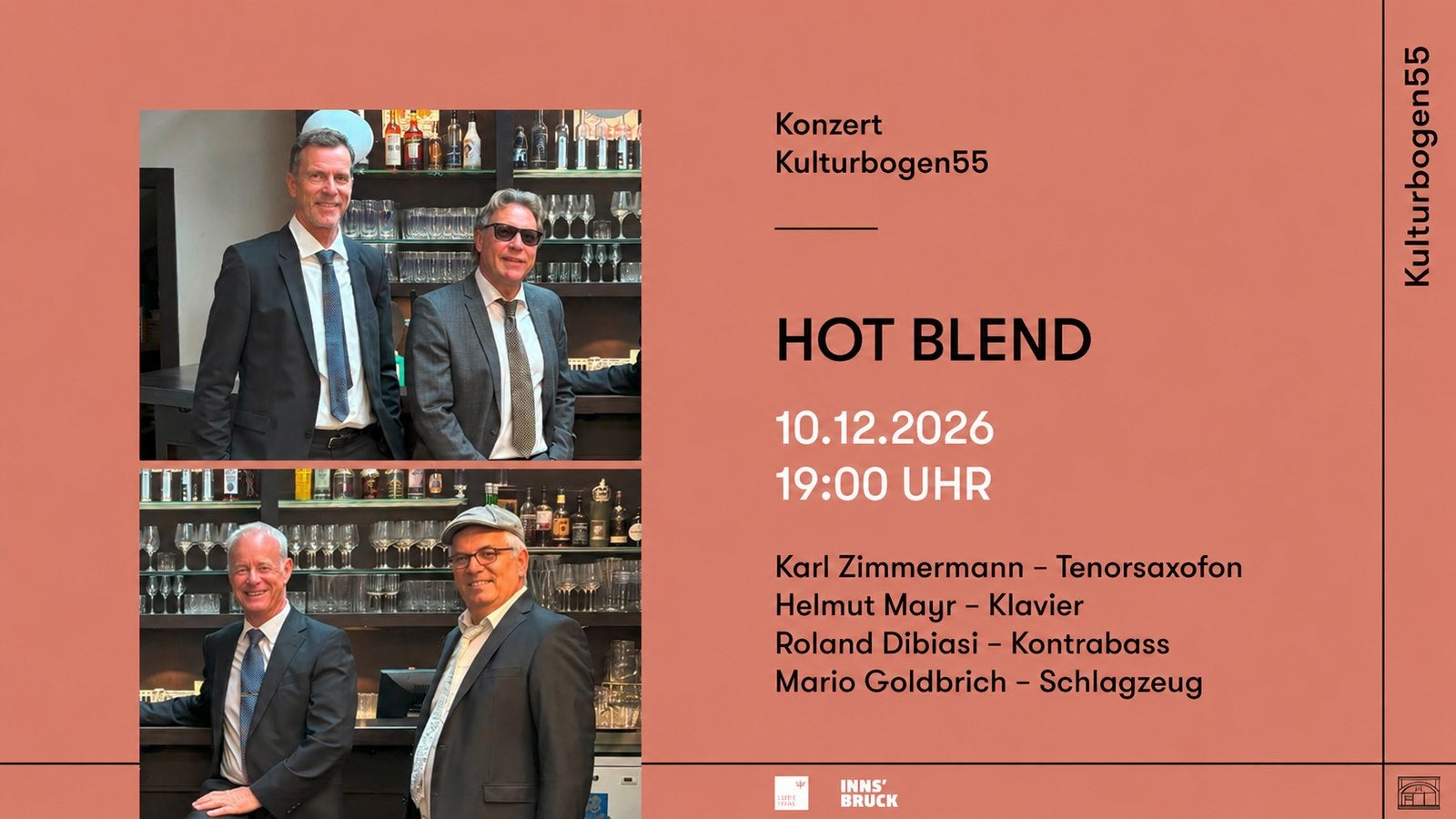 Konzert HOT BLEND – Jazz & Swing im Kulturbogen55