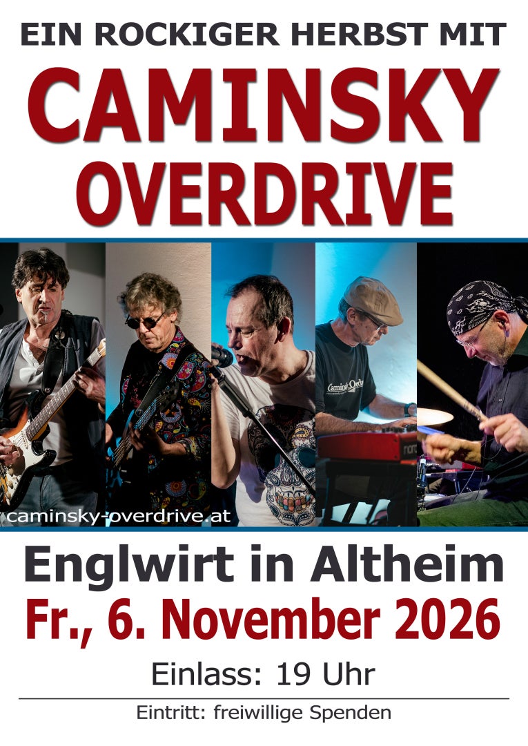 Laurenzer Musiknächte beim Englwirt mit Caminsky Overdrive