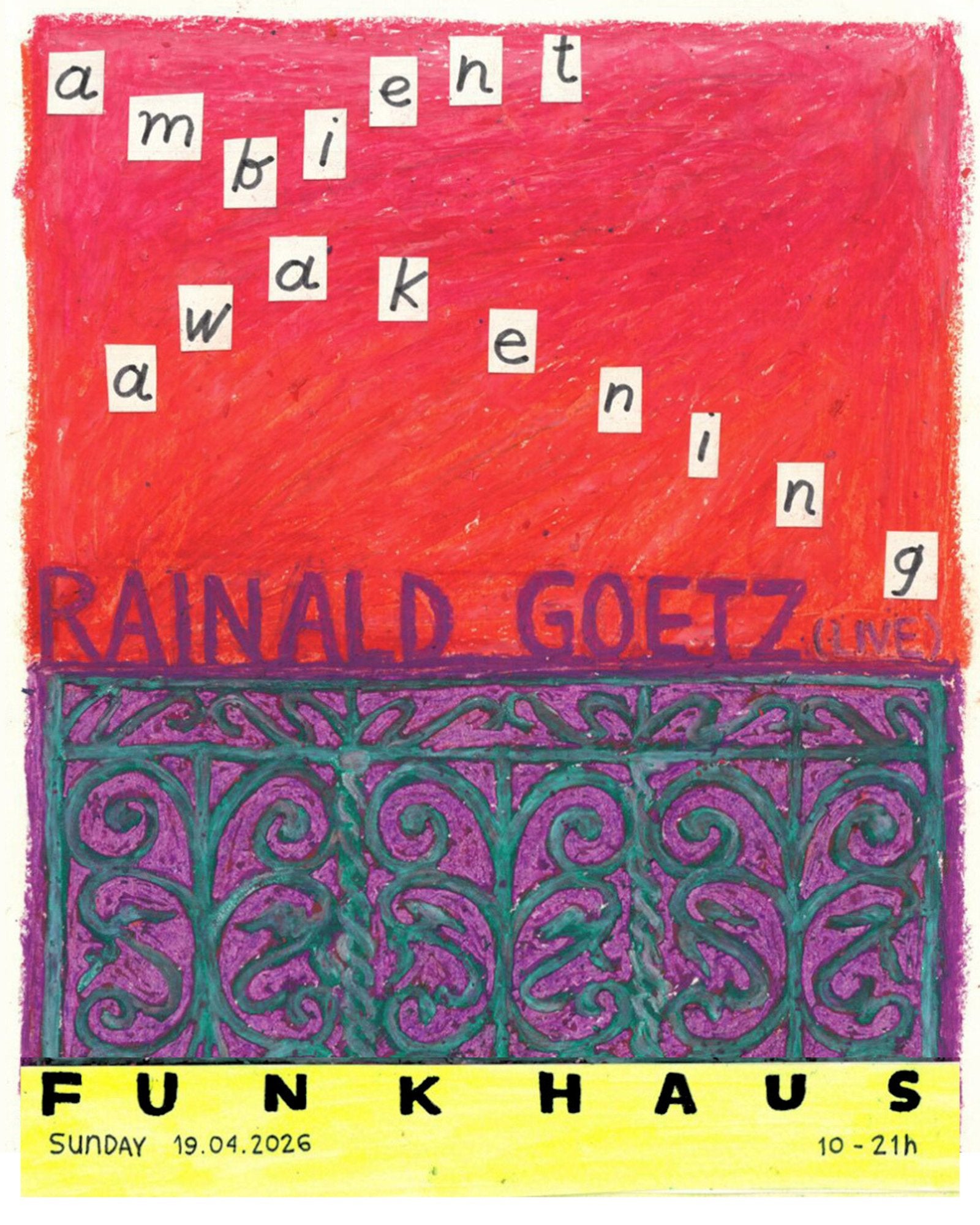 Ambient Awakening with RAINALD GOETZ (LIVE)