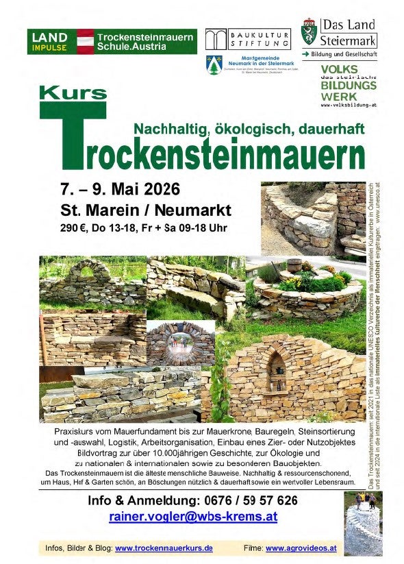 Trockensteinmauer-Kurs