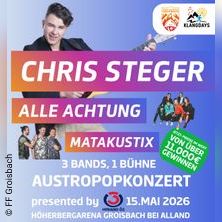 Klangdays Open-Air Konzert 2026 - Chris Steger, Alle Achtung & Matakustix