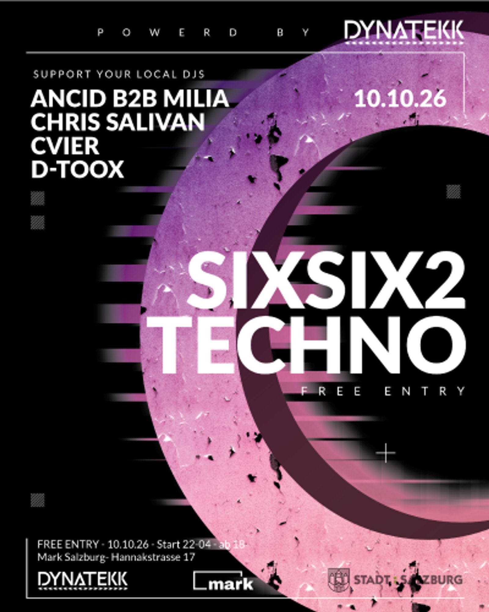 SIXSIX2 TECHNO – Techno-Event im MARK Salzburg