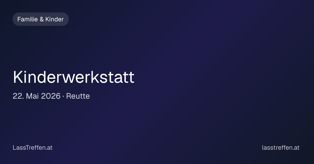 Kinderwerkstatt