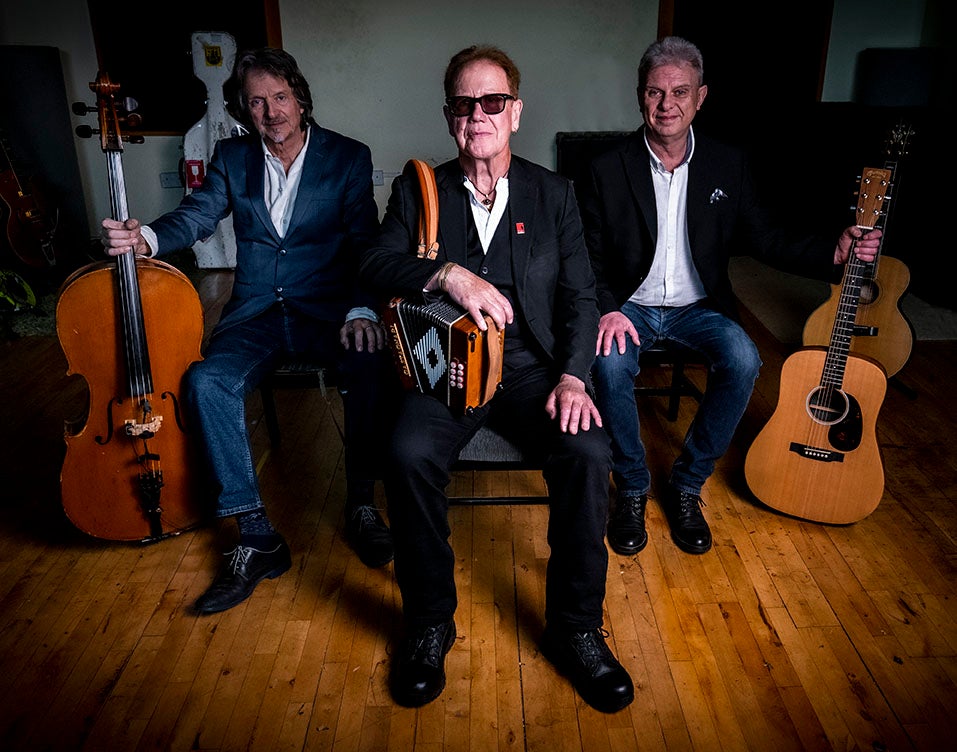 Oysterband`s John Jones with Ray ‚Chopper‘ Cooper and Al Scott (UK)
