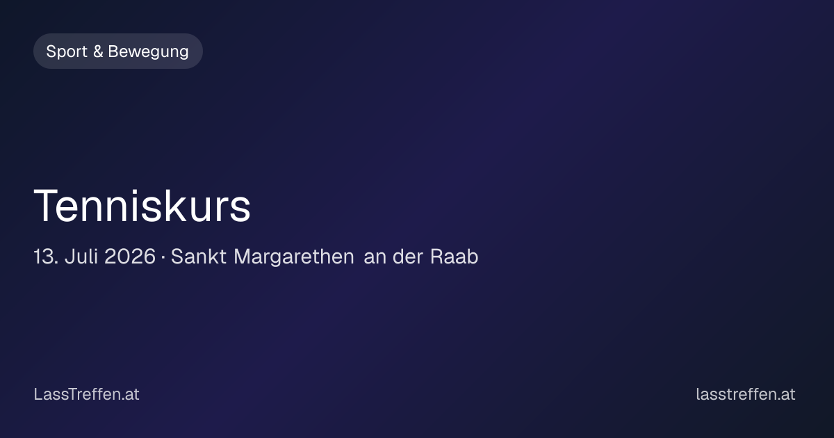 Tenniskurs