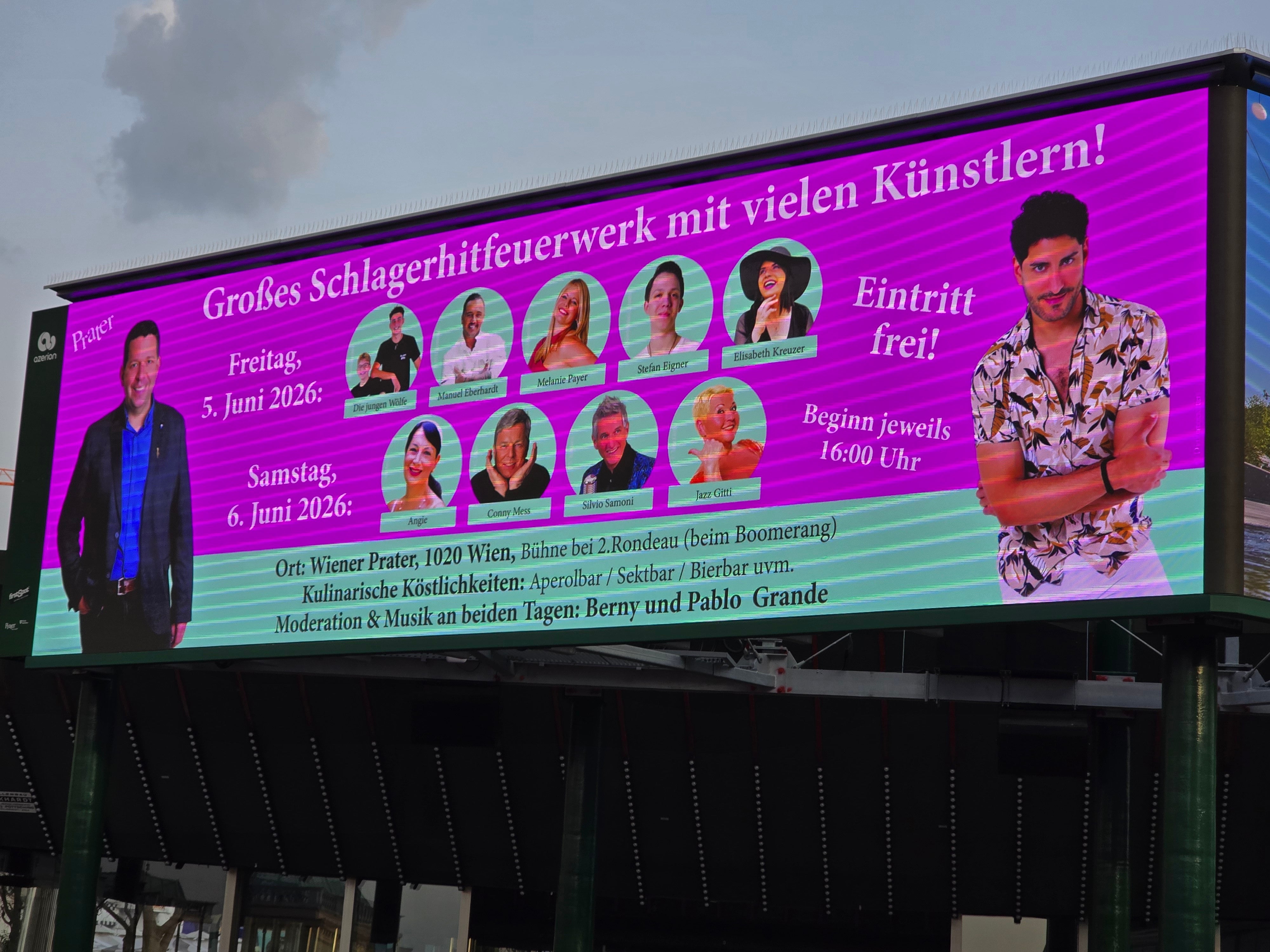 Großes Schlagerhittefeuerwerk mit vielen Künstlern!