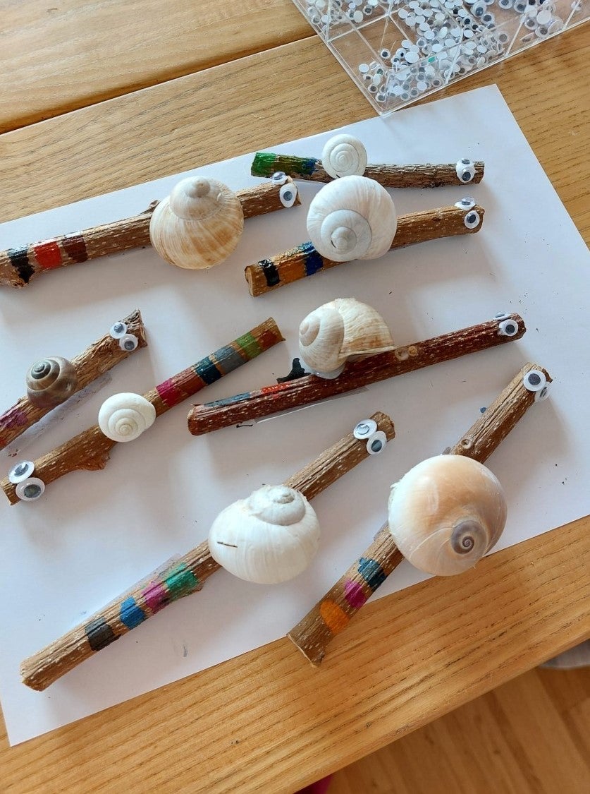 Bücherbastelwurm und starke Schnecke