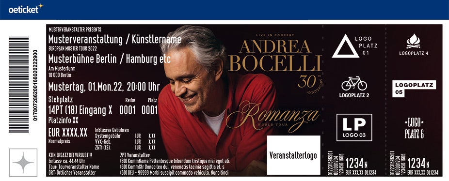 Andrea Bocelli - Romanza - 30th Anniversary World Tour