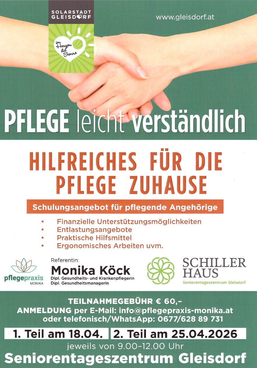 Pflege leicht verständlich: Hilfreiches für die Pflege zu Hause