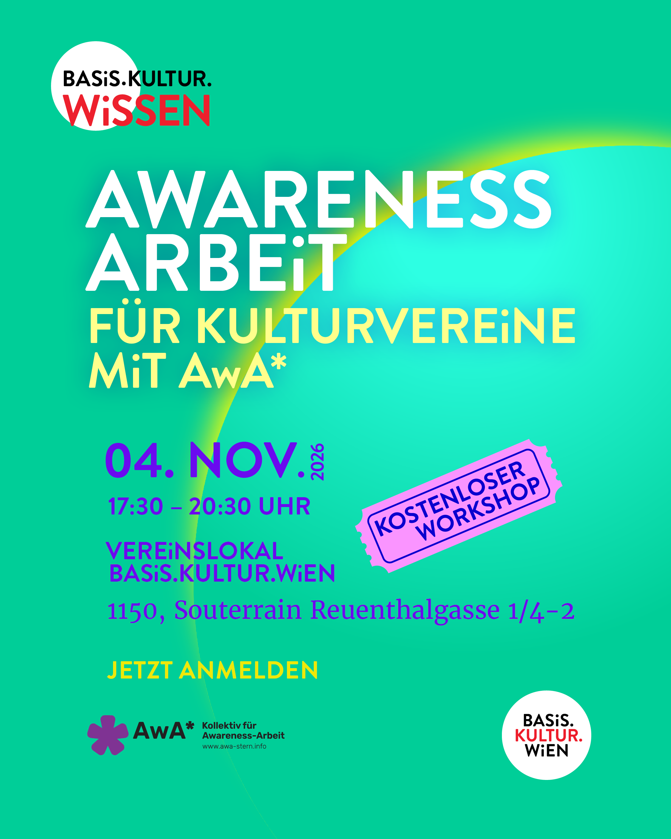 Awareness-Arbeit für Kulturvereine in Wien