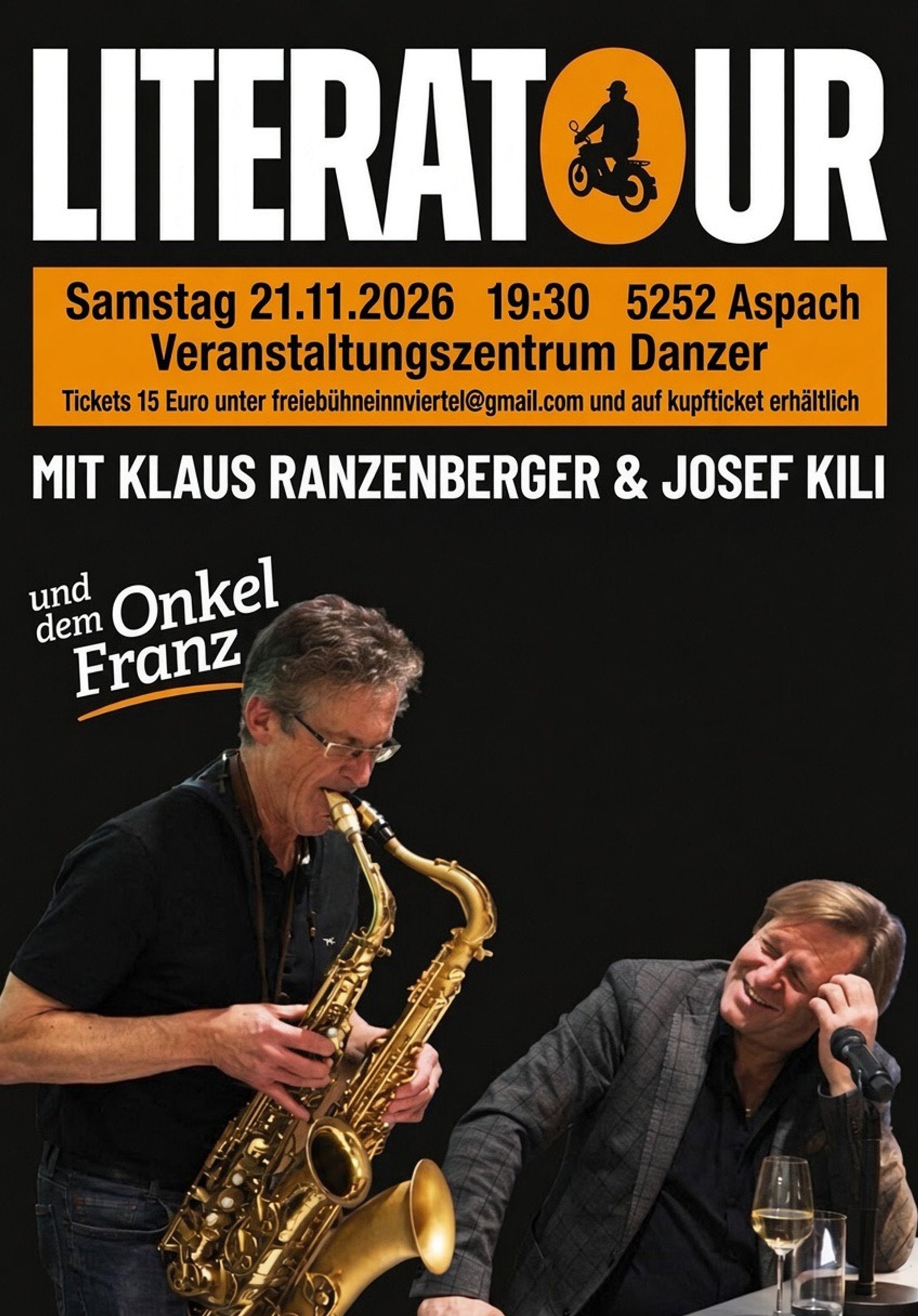 Literatur Tour – Klaus Ranzenberger & Josef Kili in Aspach