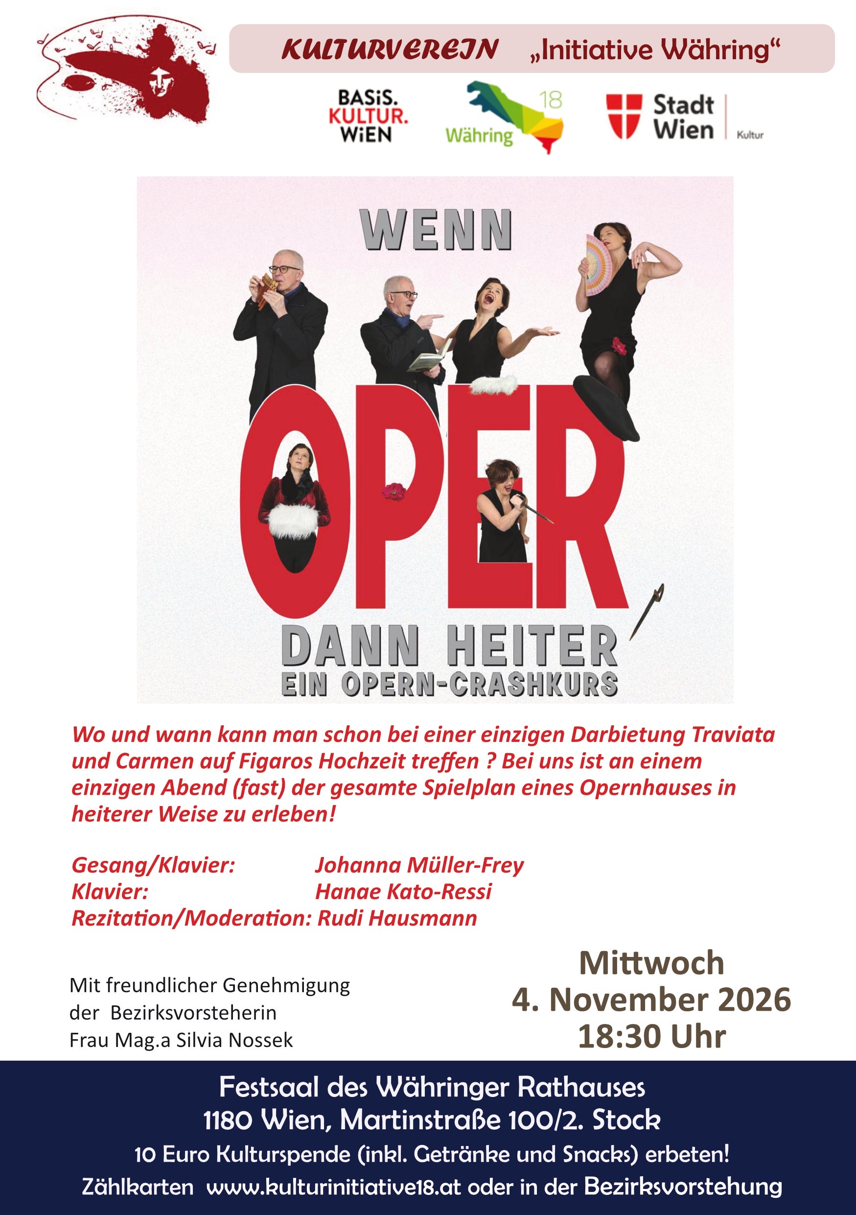 Wenn Oper dann Heiter – Opernhighlights in Wien