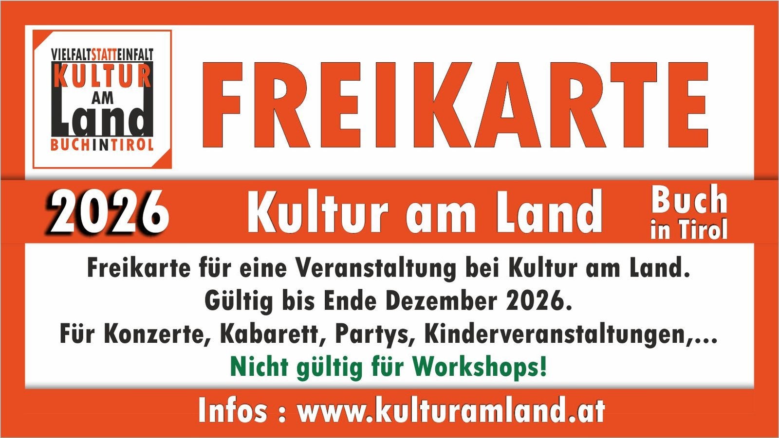 Freikarten 2026