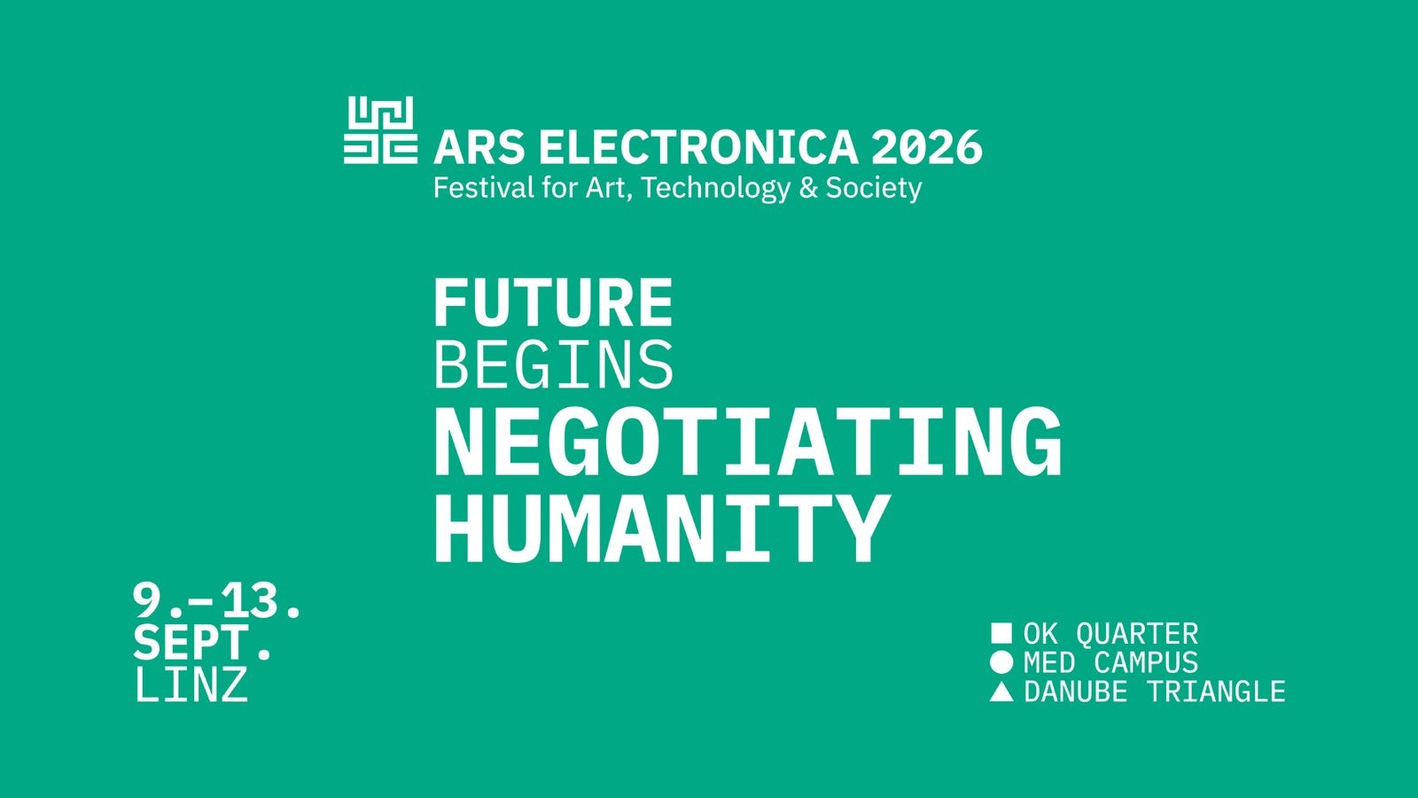 Ars Electronica Festival 2026: Negotiating Humanity Linz